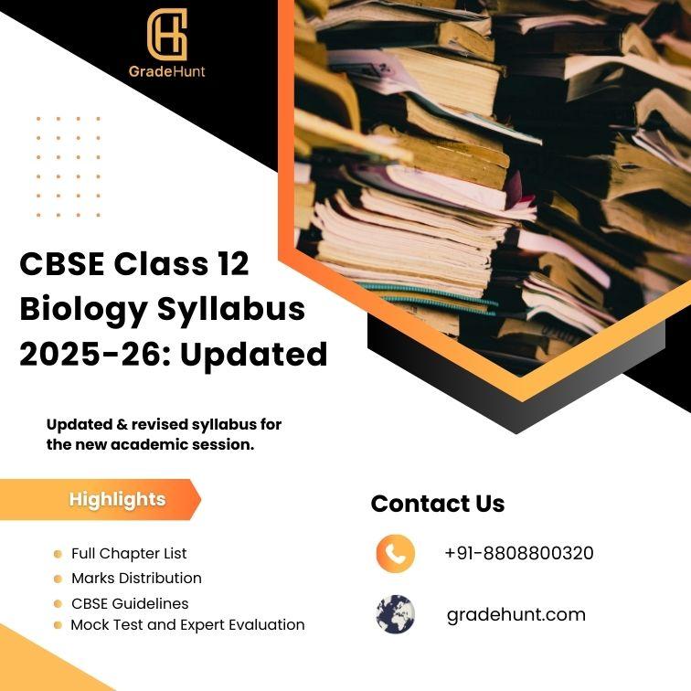 Class 12 Biology CBSE Syllabus 2026-27: Updated