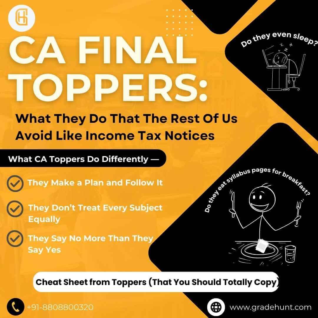 CA Final Toppers: What They Do That The Rest Of Us Avoid Like Income Tax Notices