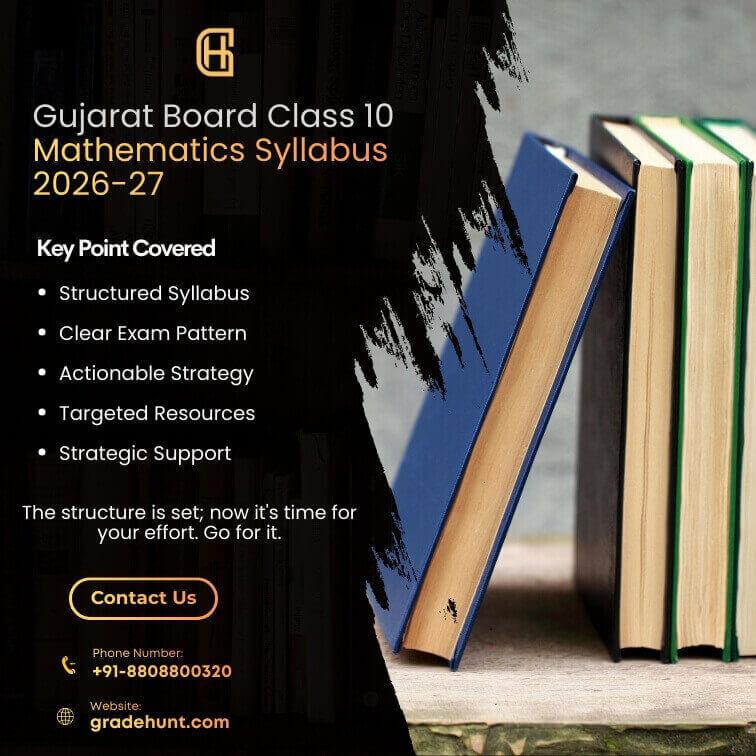 Gujarat Board Class 10 Mathematics Syllabus 2026-27