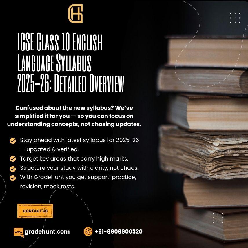 ICSE Class 10 English Language Syllabus 2026-27: Detailed Overview