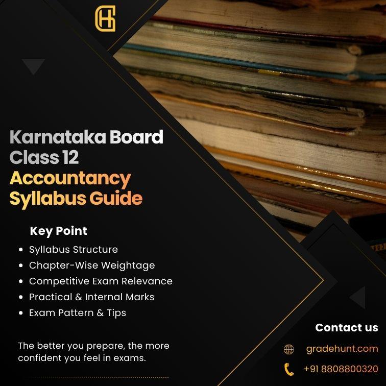 Karnataka Board Class 12 Accountancy Syllabus Guide (II PUC): Detailed Sections, Weightage & Preparation Strategy