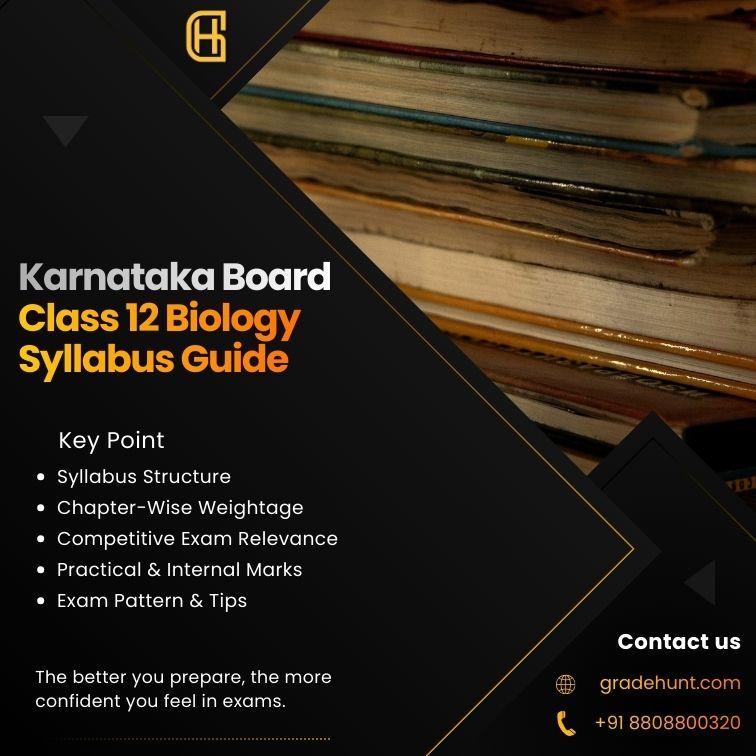 Karnataka Board Class 12 Biology Syllabus Guide (2nd PUC) – Chapter-Wise Weightage & Preparation Tips