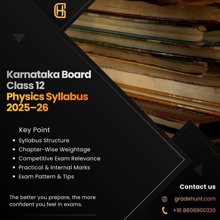 Karnataka Board Class 12 Physics Syllabus 2026-27: Complete Guide for II PUC Students