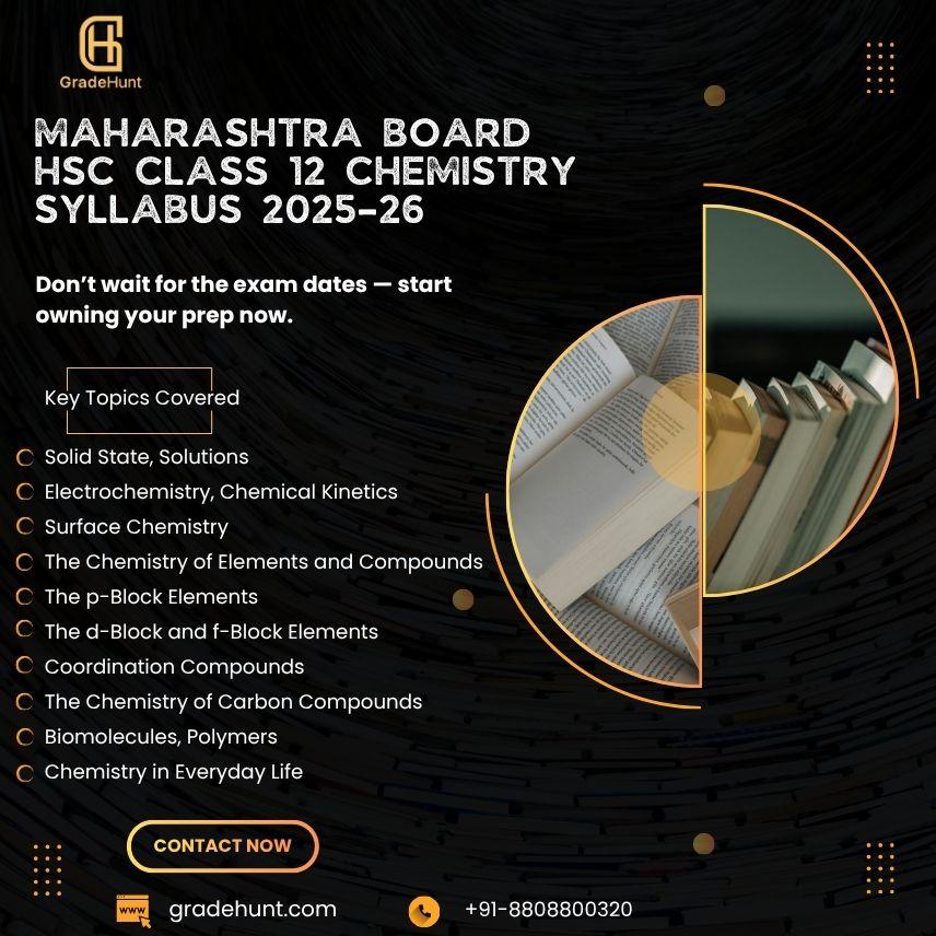 Maharashtra Board HSC Class 12 Chemistry Syllabus 2026-27