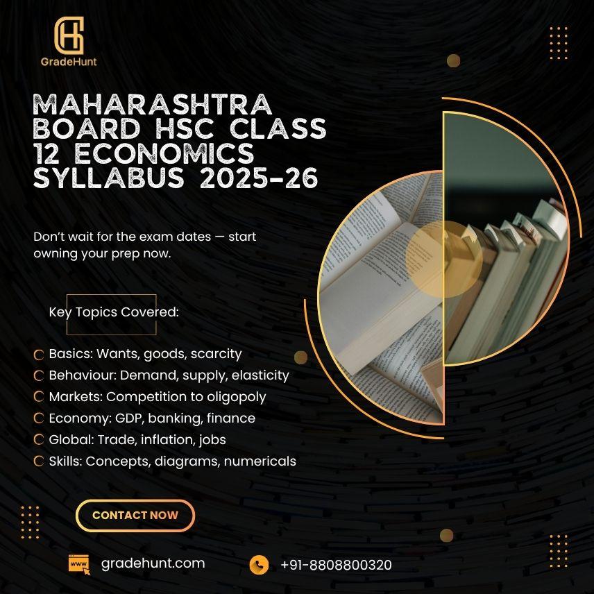 Maharashtra Board HSC Class 12 Economics Syllabus 2026-27