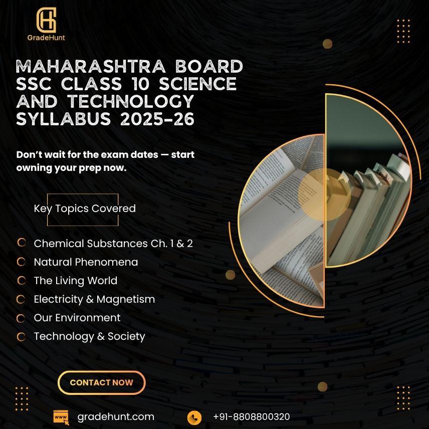Maharashtra Board SSC Class 10 Science and Technology Syllabus 2026-27