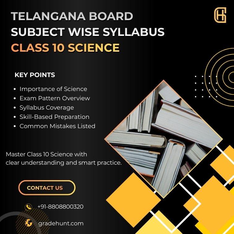 Telangana Board Class 10 Science Syllabus 2026-27